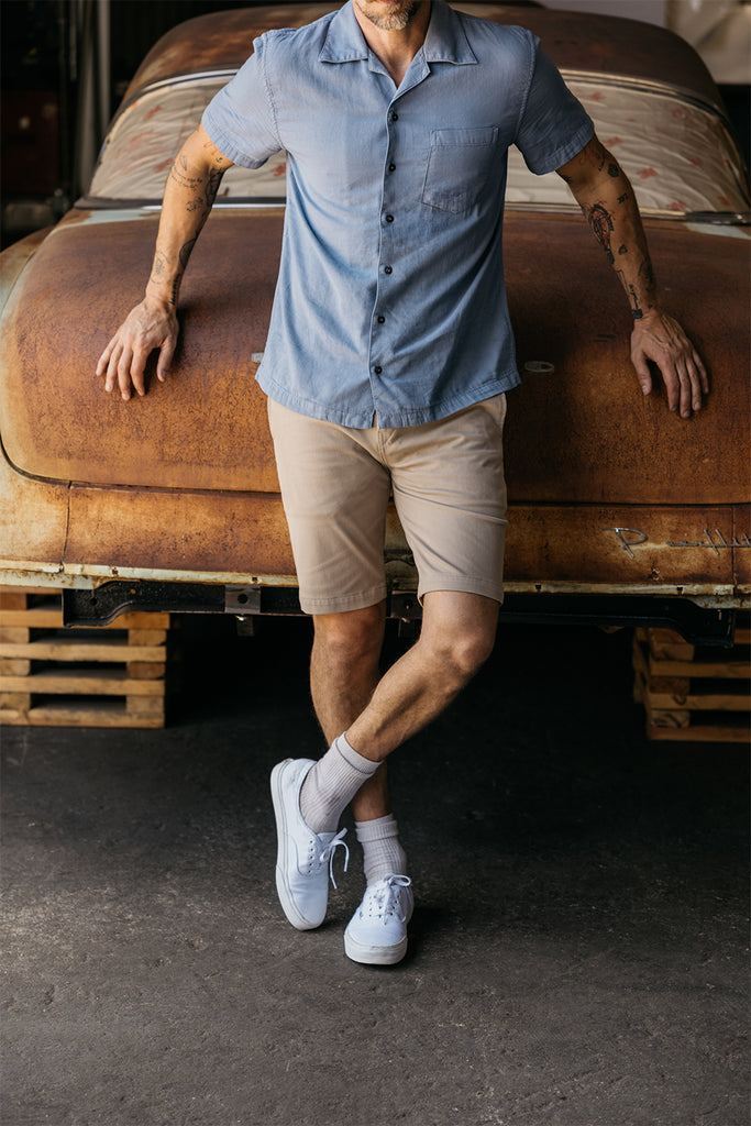 short-sleeve-shirt-matte-blue