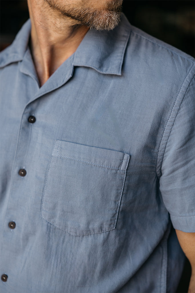 short-sleeve-shirt-matte-blue