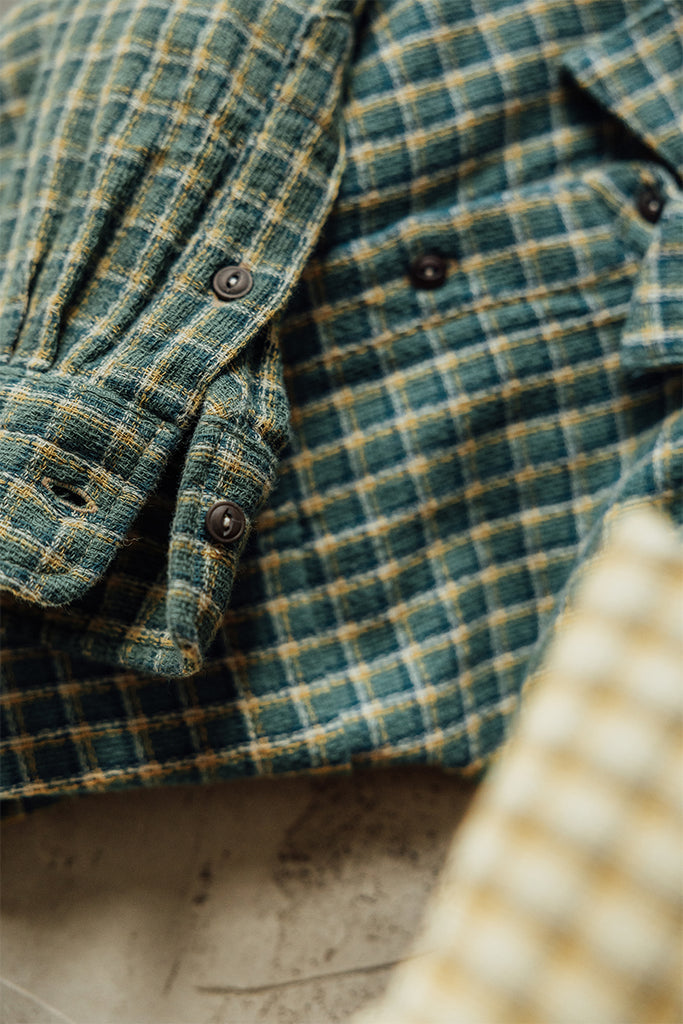 plaid-button-up-shirt-palm-green