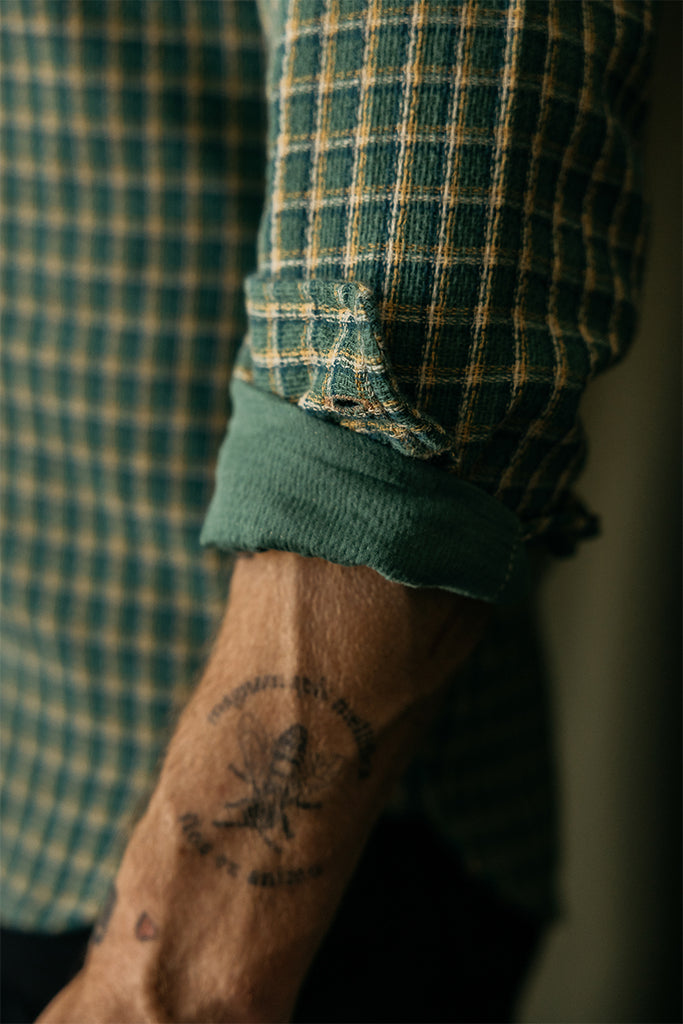 plaid-button-up-shirt-palm-green
