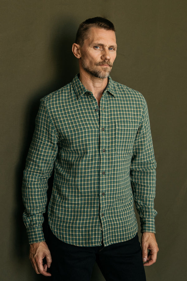 plaid-button-up-shirt-palm-green
